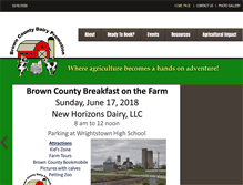 Tablet Screenshot of browncountydairypromotions.com
